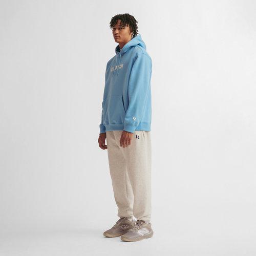 New Balance Mens X Klutch Essentials Fleece Hoodie - Carolina/White Product Image