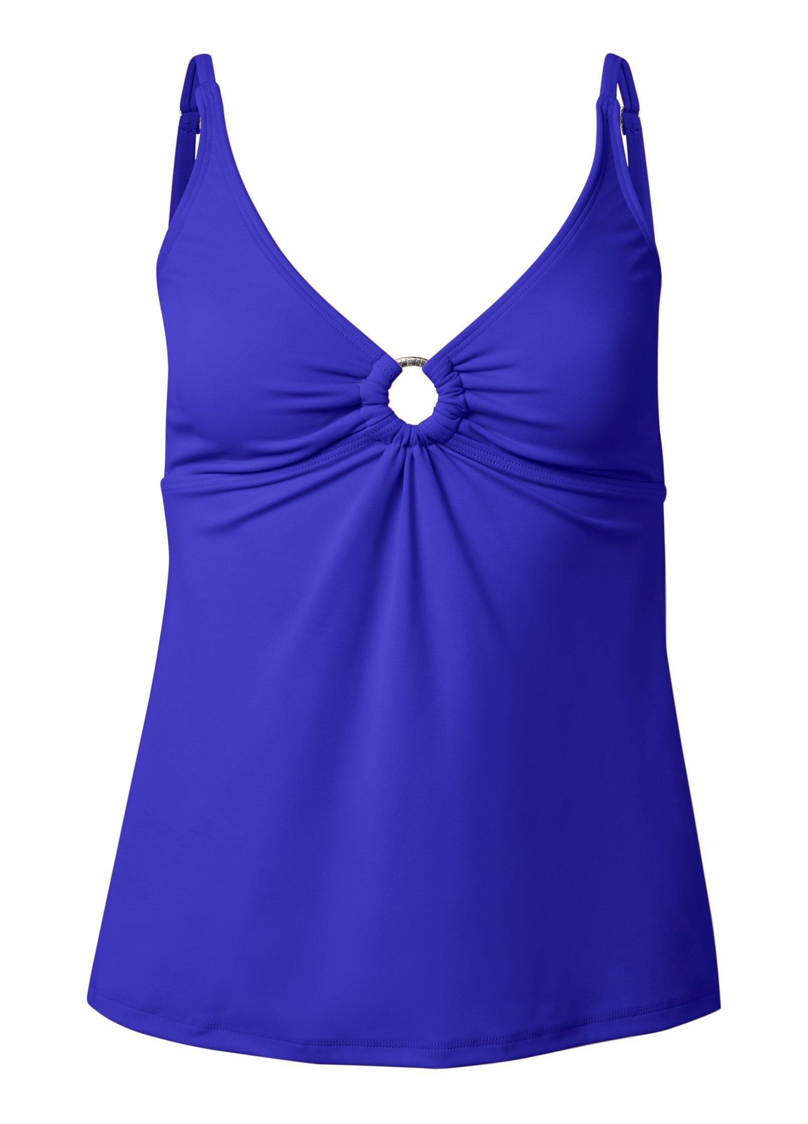 Willow Ring Tankini Top - Cobalt Blue Product Image