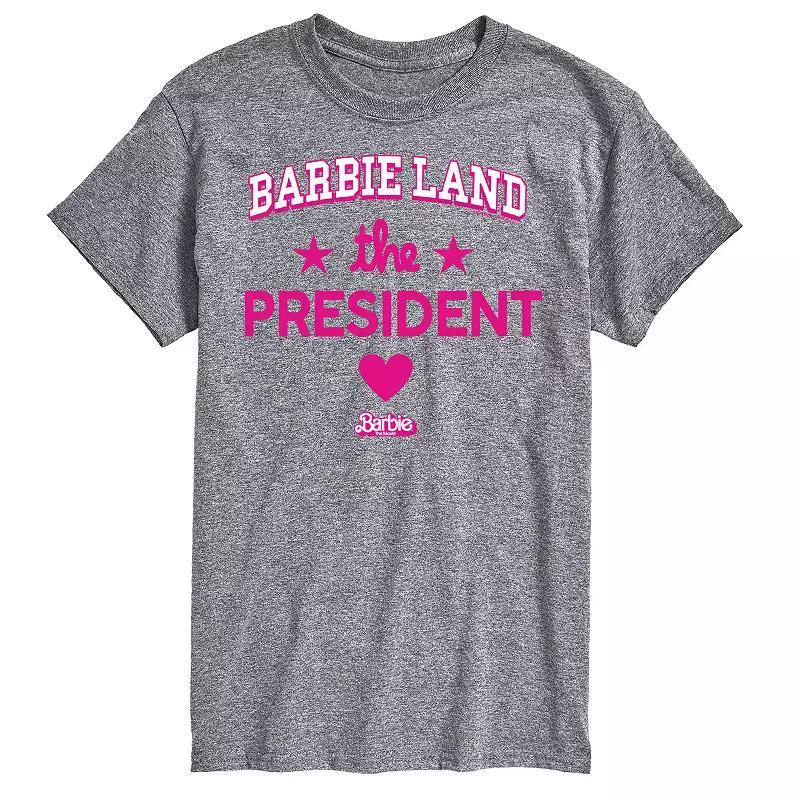 Big & Tall Barbie The Movie Barbie Land President Graphic Tee, Mens Product Image