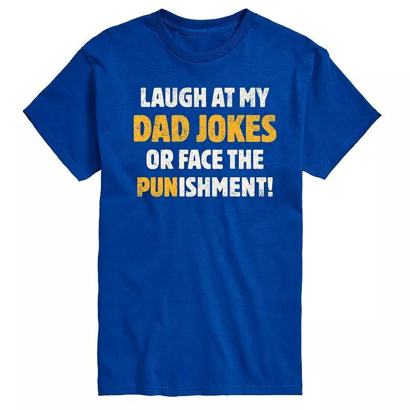 Mens Dad Jokes Punishment Graphic Tee Product Image