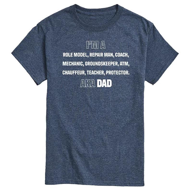 Mens Im A Dad List Graphic Tee Heather Grey Product Image