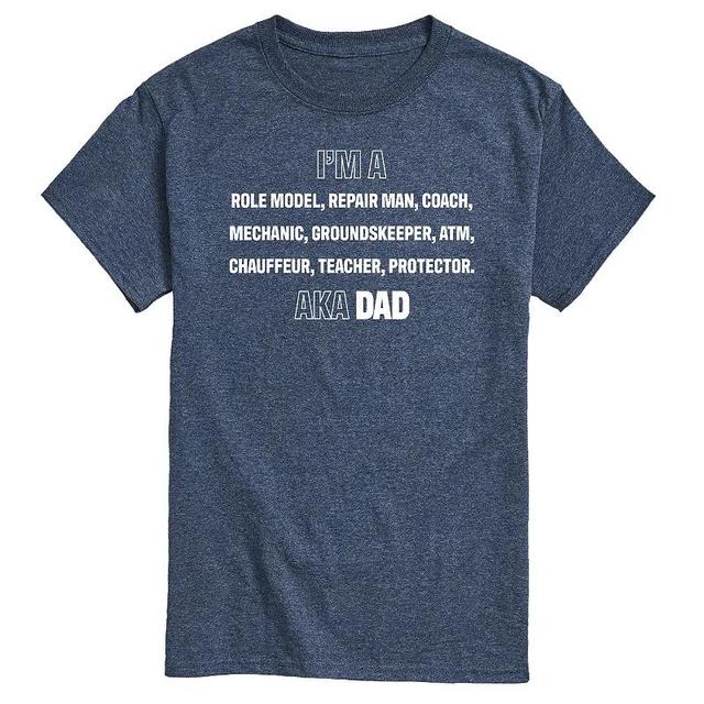 Mens Im A Dad List Graphic Tee Heather Grey Product Image