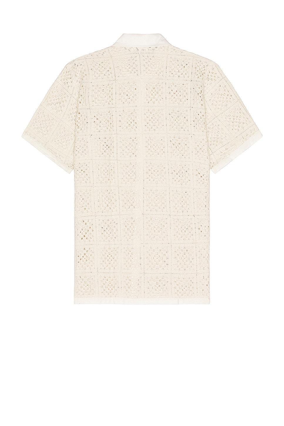 Agua Bendita Jared Shirt in Beige - Cream. Size S (also in M). Product Image