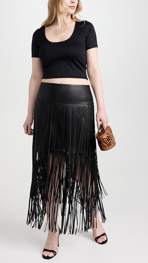 L'AGENCE Karolina Fringe Skirt | Shopbop Product Image