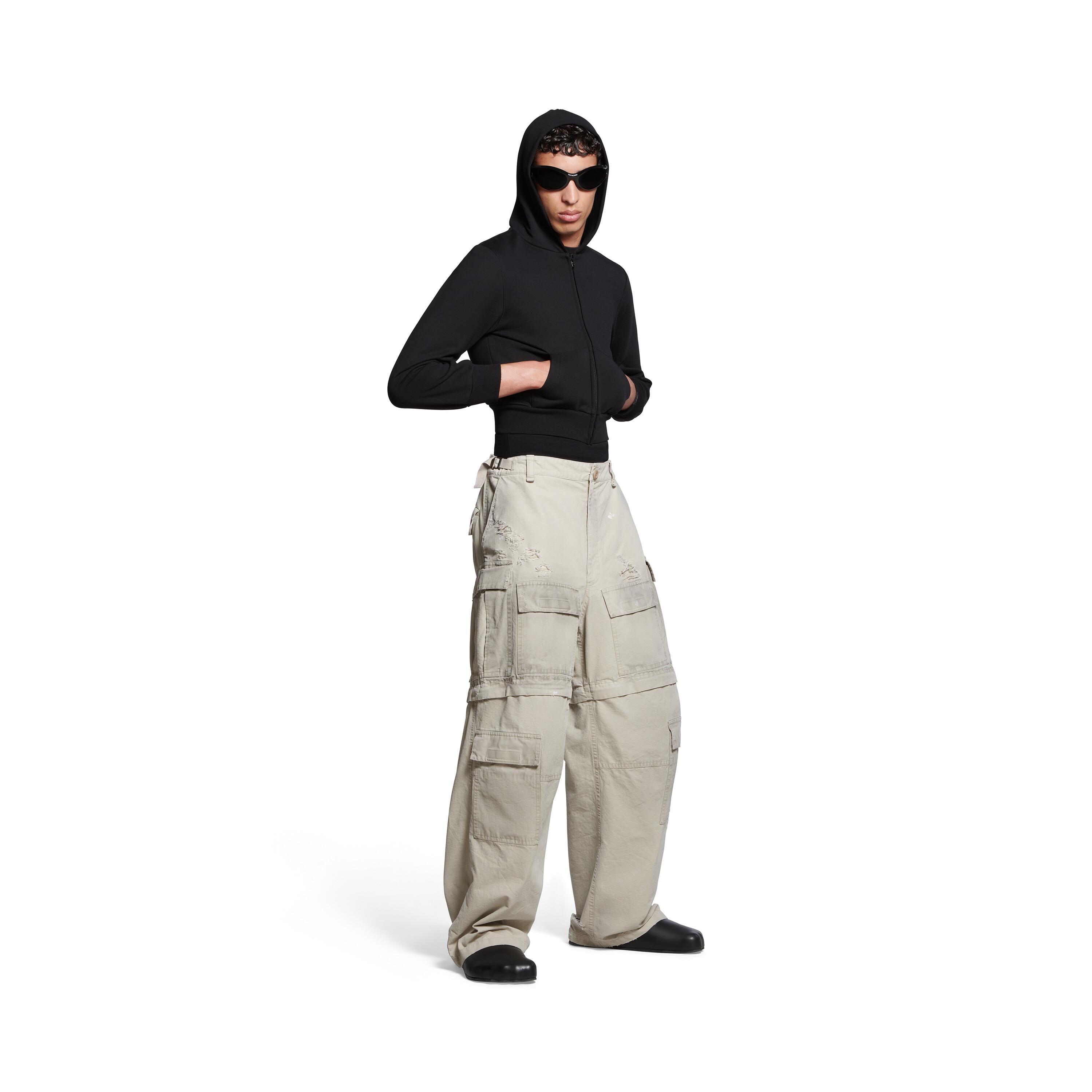 Men's Large Cargo Pants in Beige Product Image