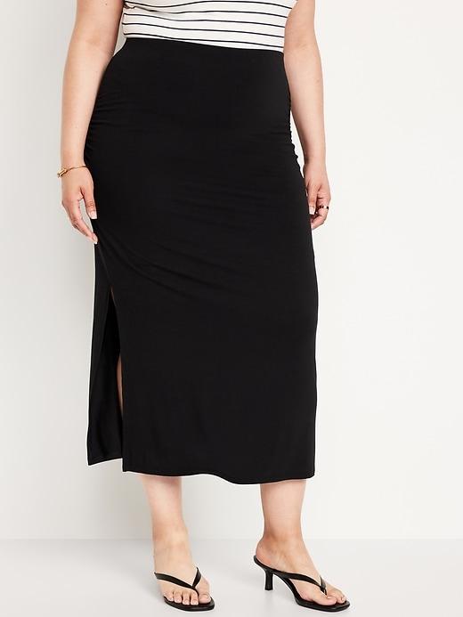 Ruched Maxi Skirt Product Image