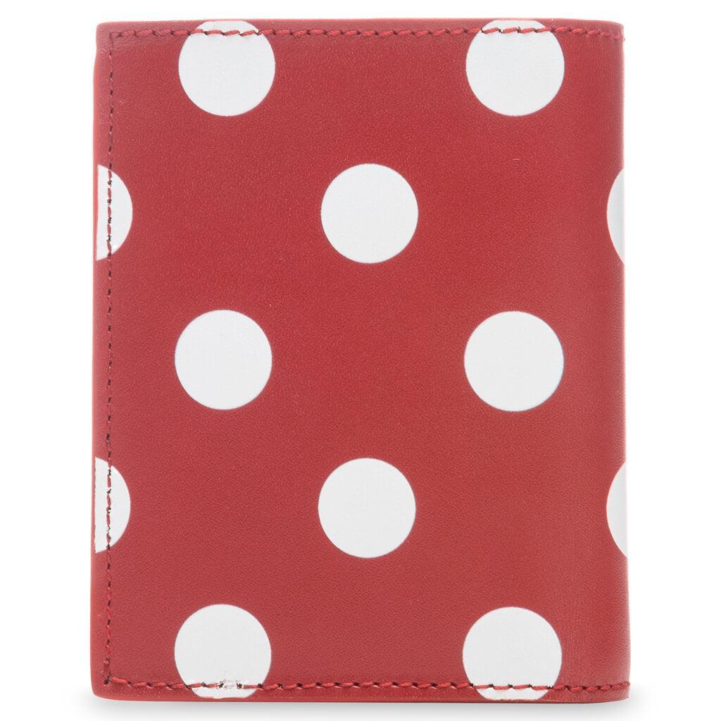 Comme des Garcons Polka Dots Wallet - Red Male Product Image