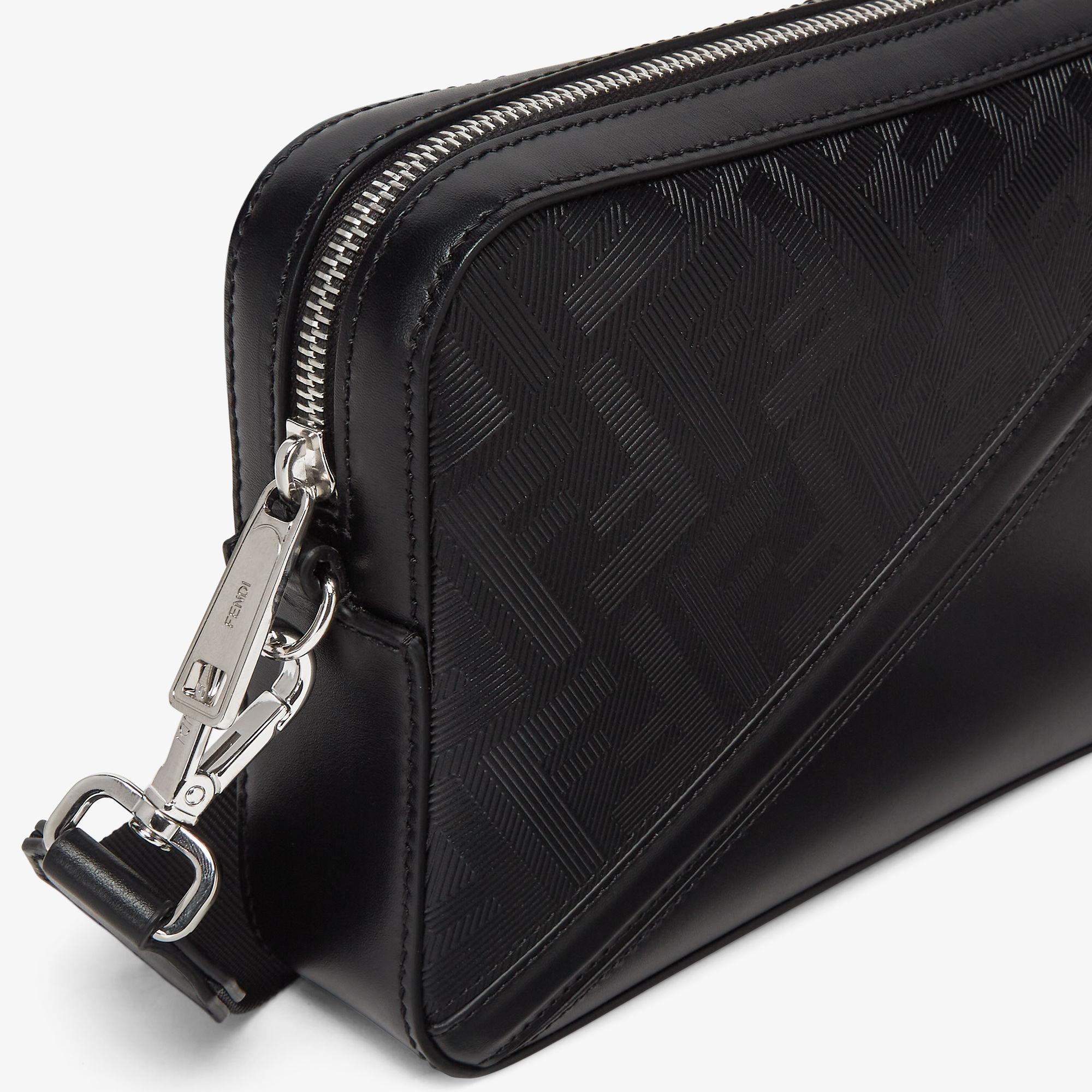 Fendi Diagonal Camera CaseBlack leather bag Product Image