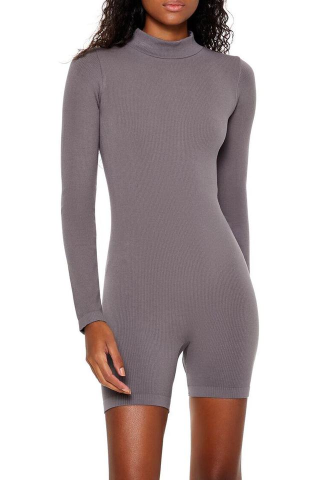 Seamless Mock Neck Romper | Forever 21 Product Image