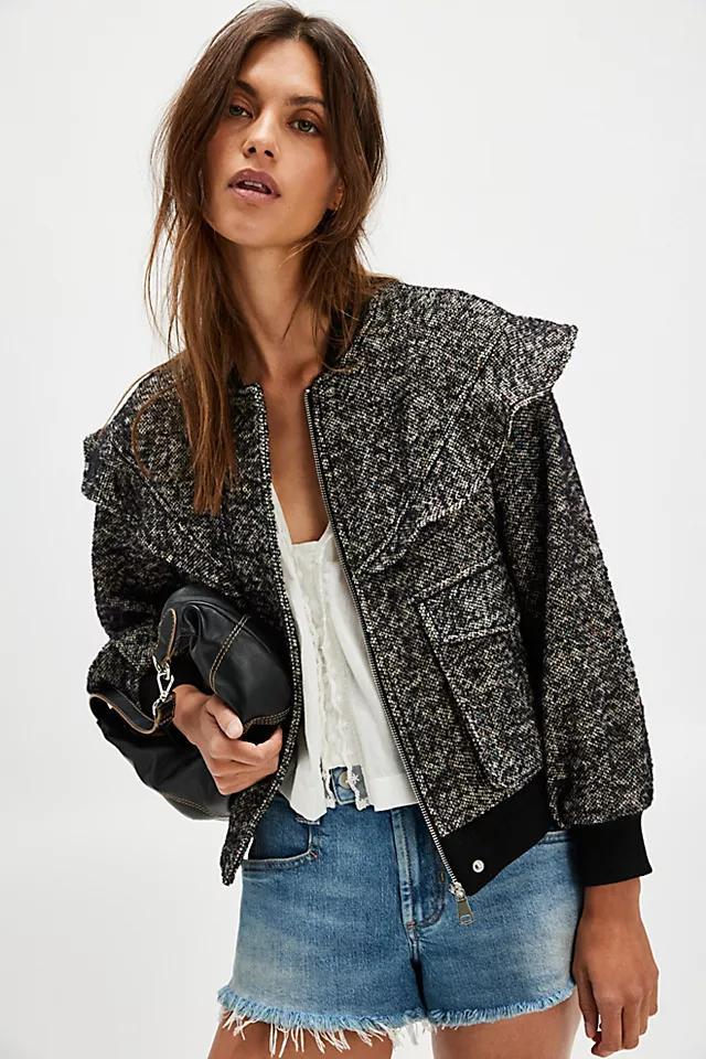 Driftwood Houndstooth Bomber Jacket Product Image