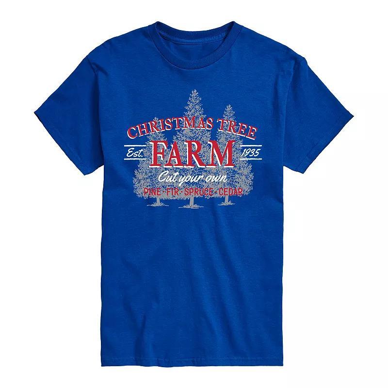 Mens Christmas Tree Farm Sign Tee Product Image