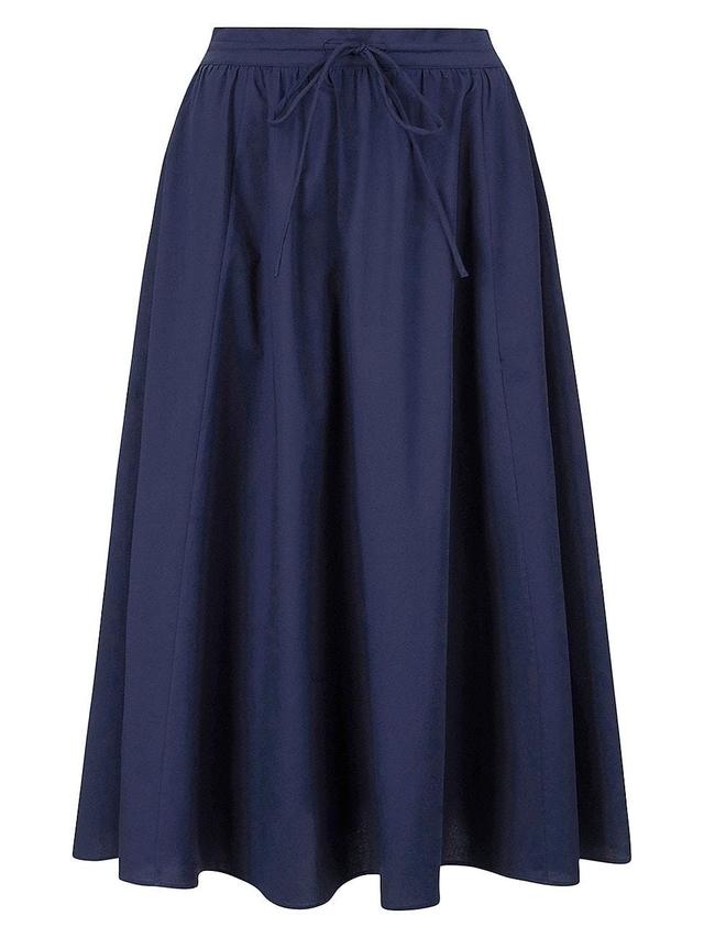 Womens Eden Stretch Cotton Drawstring Maxi Skirt Product Image