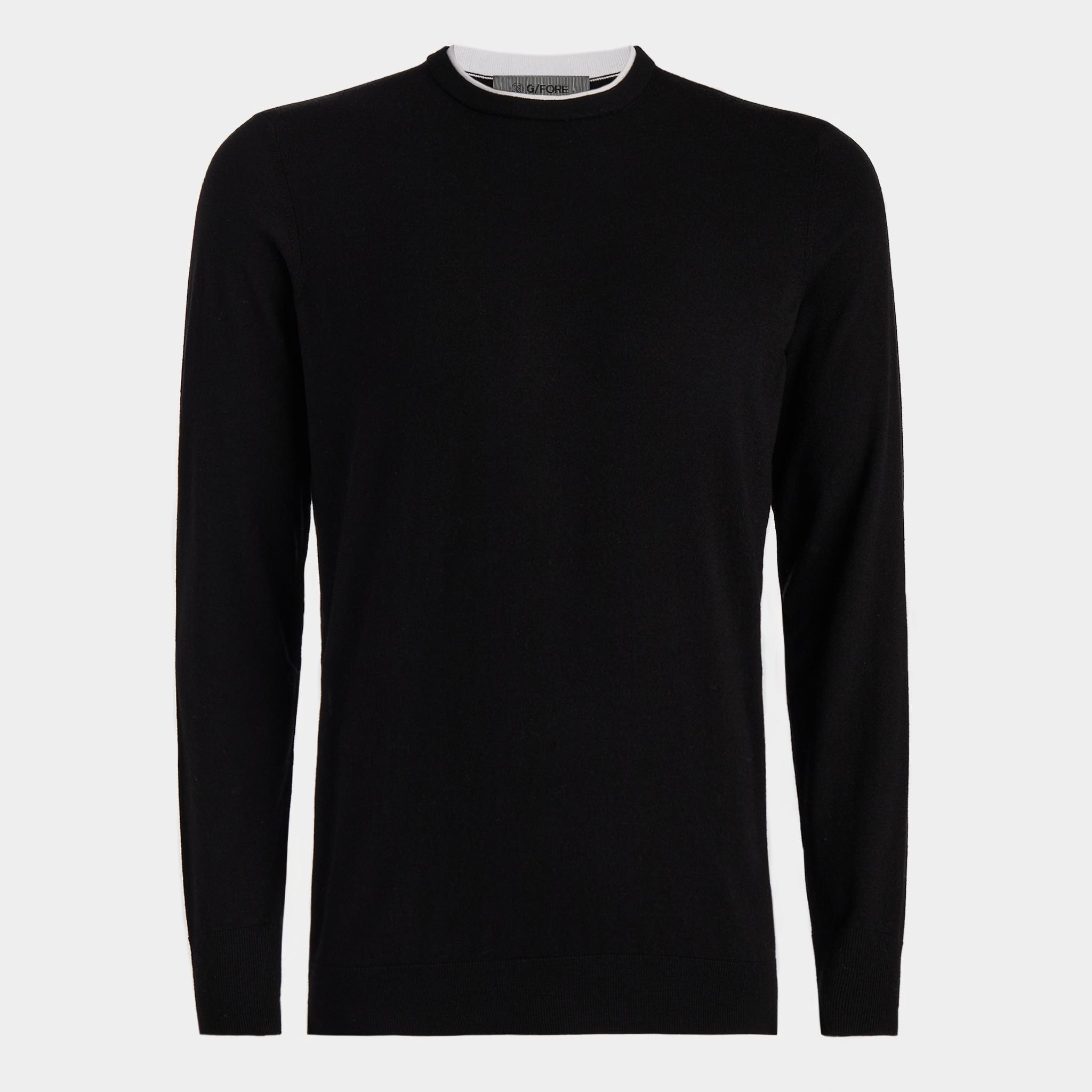 MERINO WOOL BLEND CREWNECK SWEATER Product Image