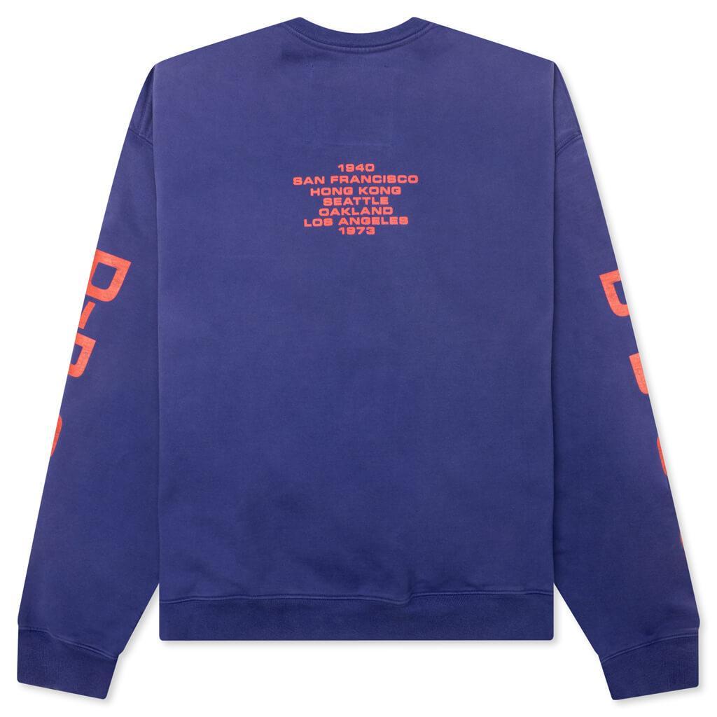 Origins Bleached Oversize Crew - Bleached Blue Male Product Image