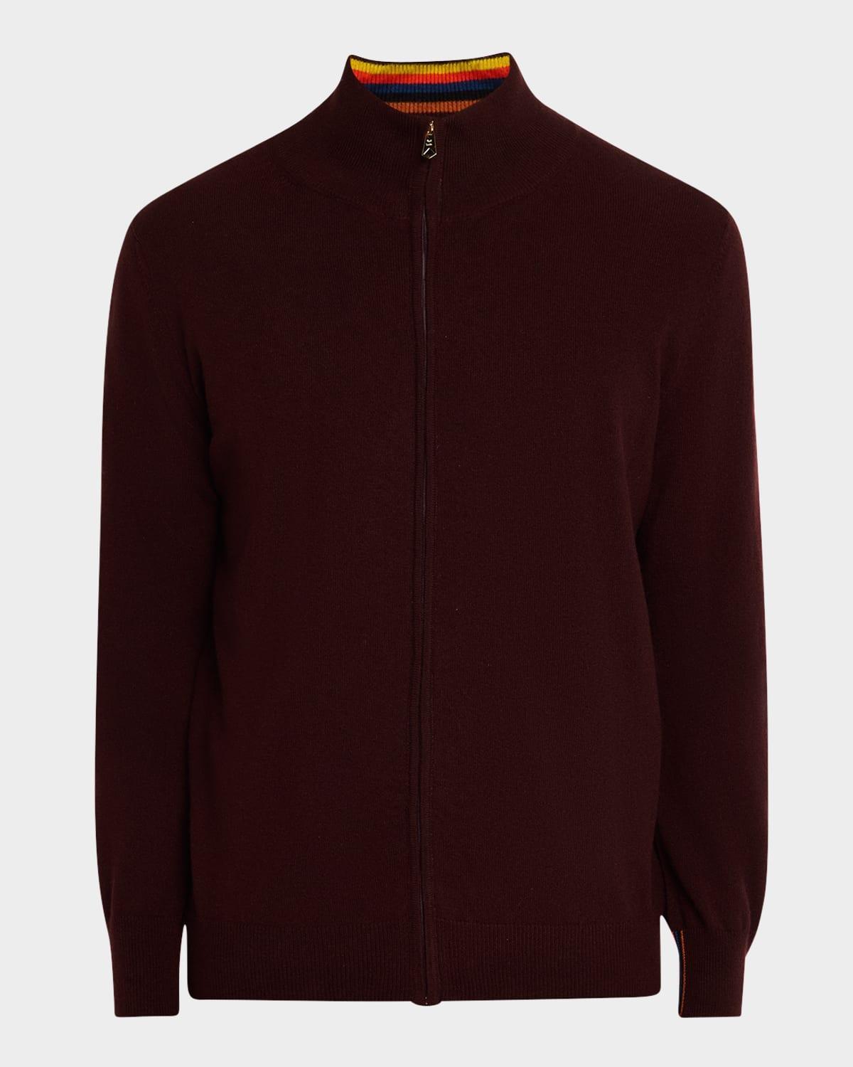 Mens Cashmere Full-Zip Sweater Product Image