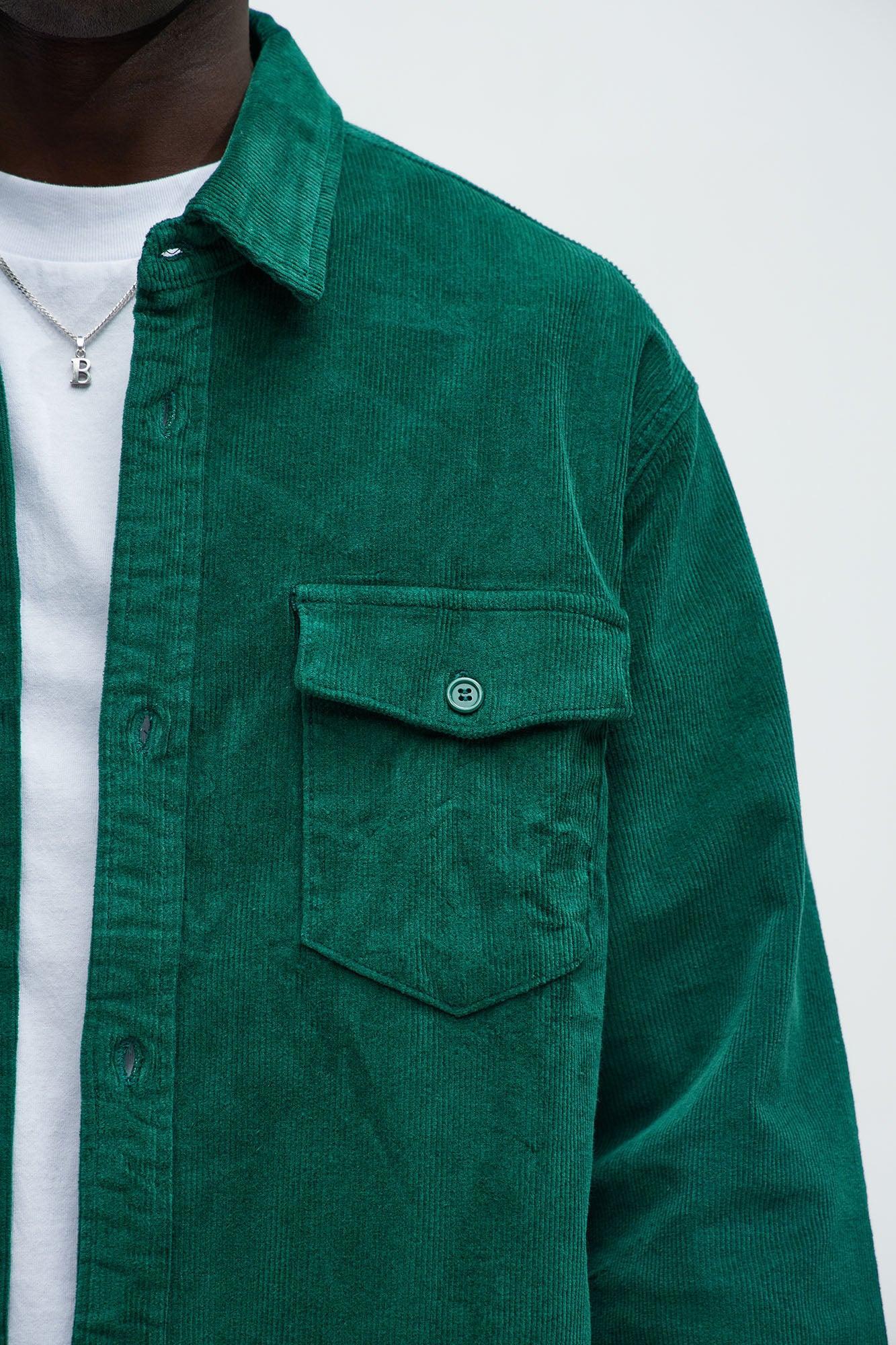 Hanlon Corduroy Shirt - Green Product Image