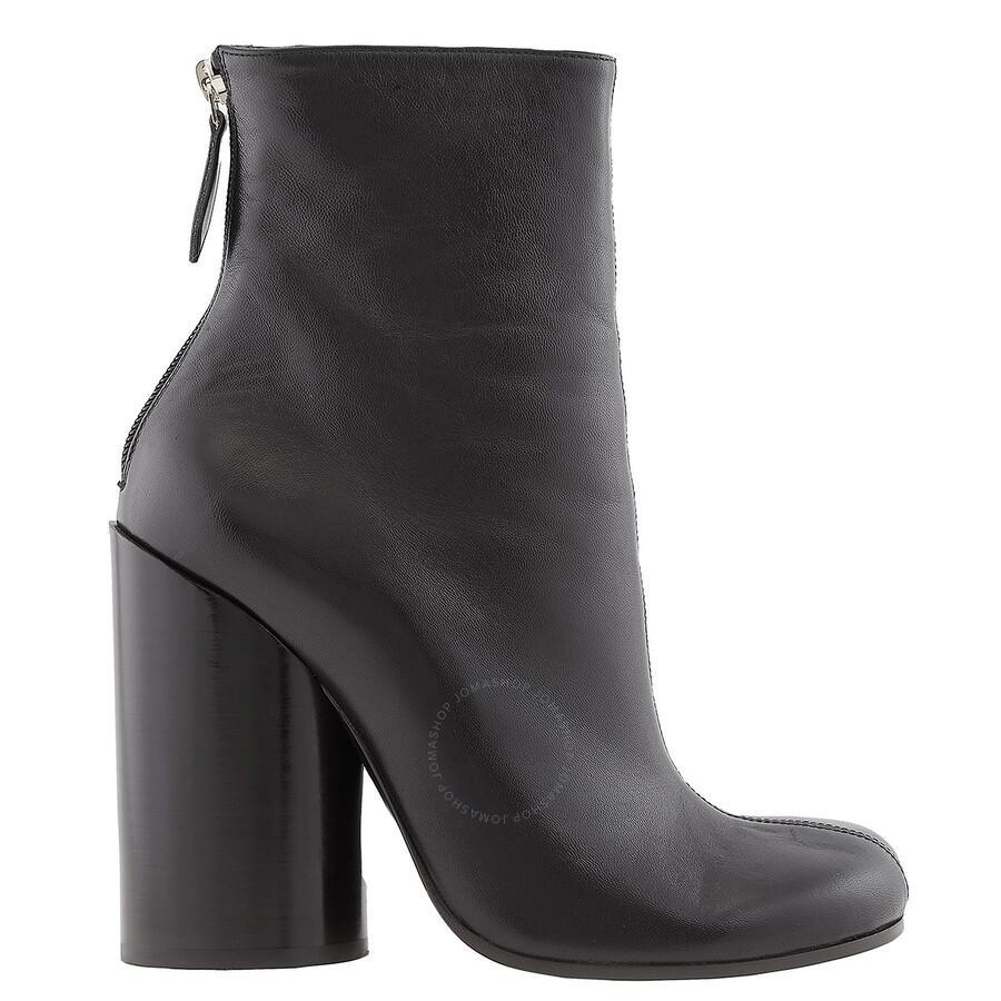 BURBERRY Ladies Black Anita Block-heel Ankle Boots product image