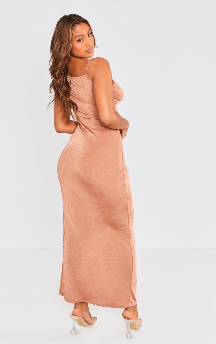 Mocha Slinky Maxi Dress Product Image