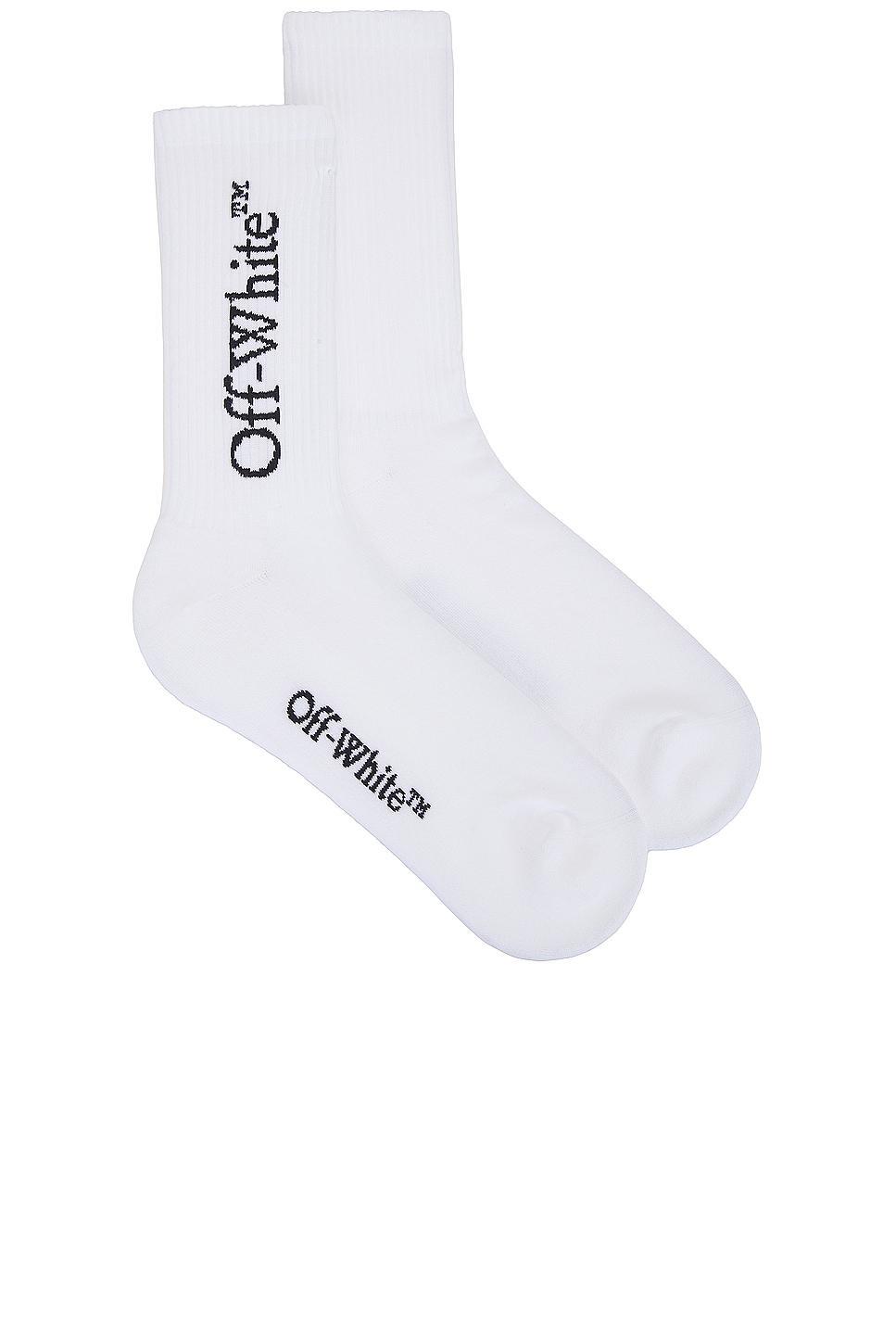 Off-White Bookish Logo Mid Calf Socks Product Image