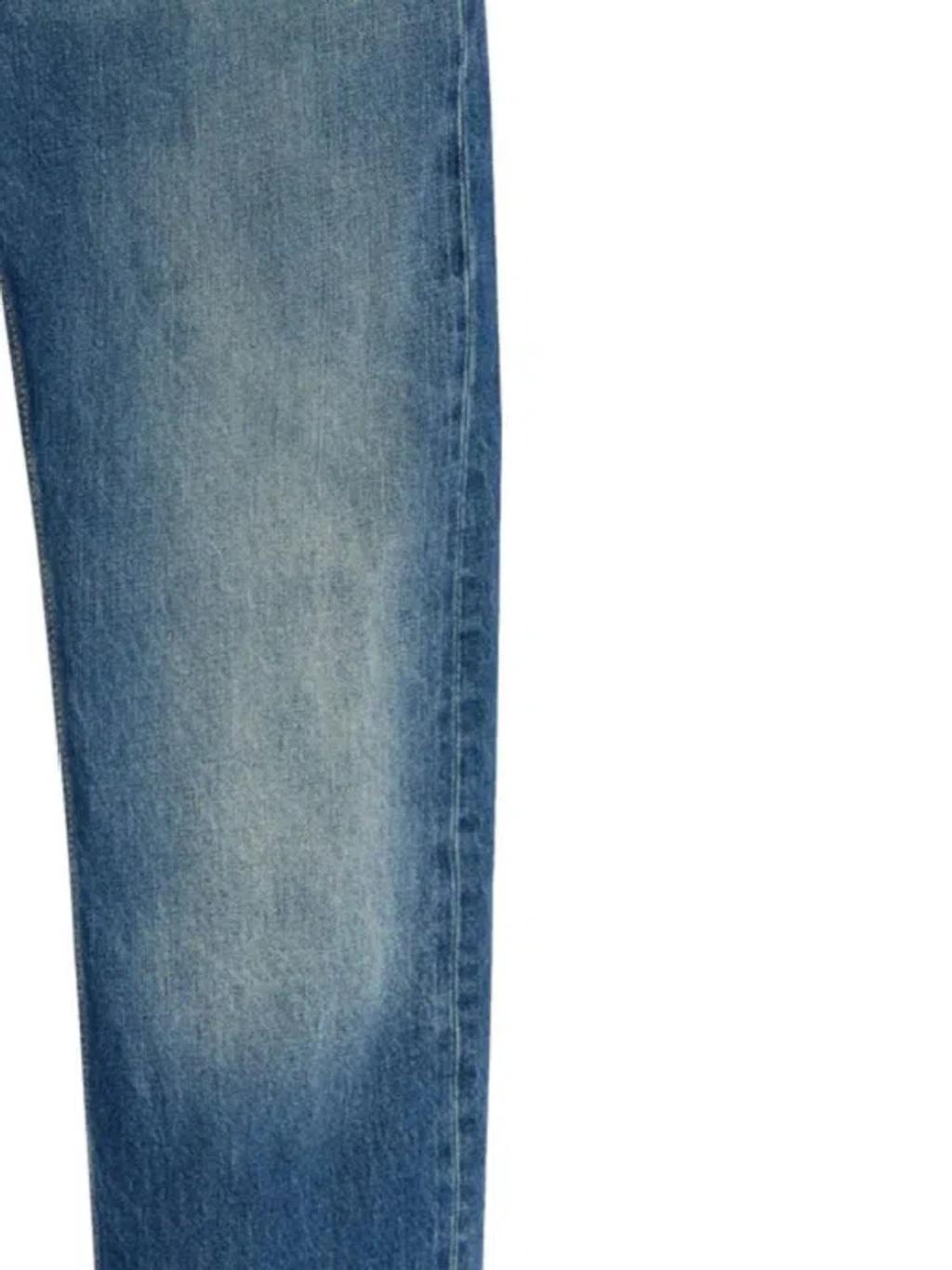 Logo Detailed Jeans In Blue Product Image