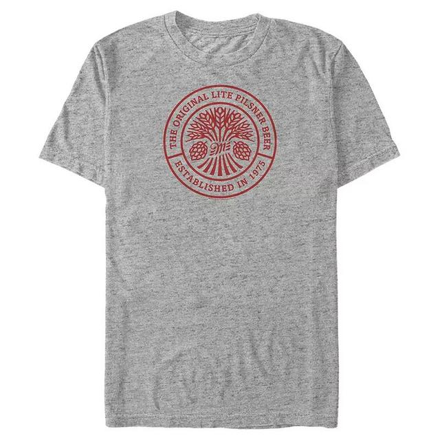 Mens Coors Light HOP CIRCLE Graphic Tee Athletic Grey Product Image