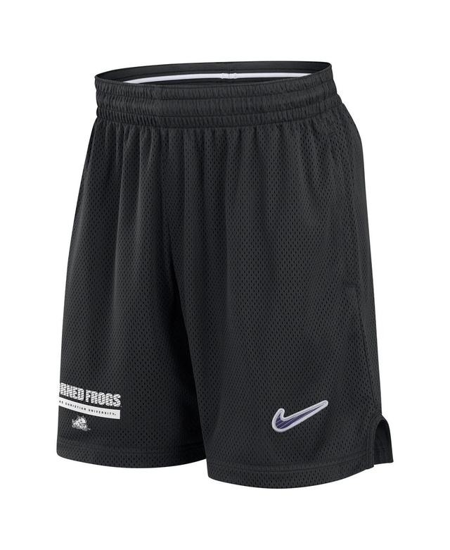 Nike Mens Black Tcu Horned Frogs 2024 Sideline Mesh Shorts Product Image