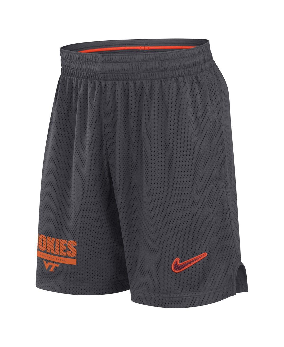 Nike Mens Anthracite Virginia Tech Hokies 2024 Sideline Mesh Shorts Product Image