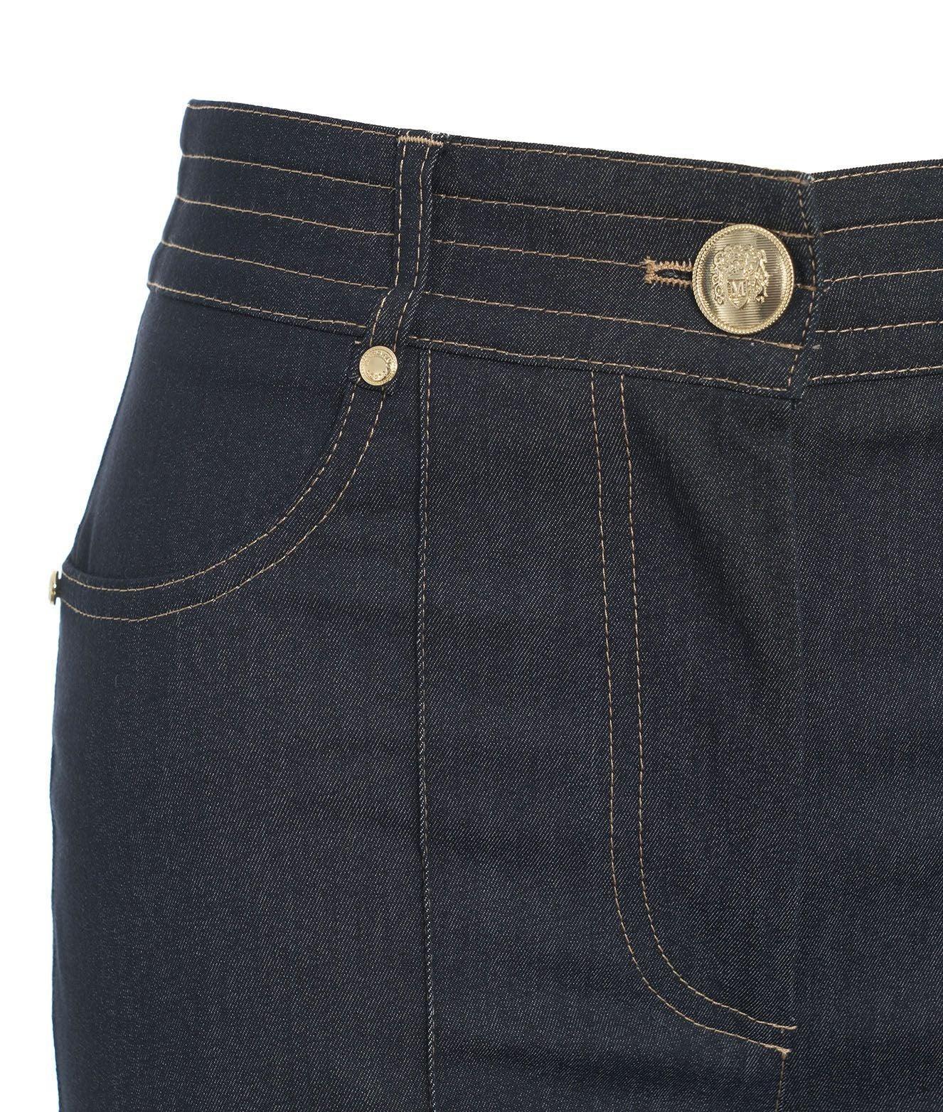 Pantaloni in denim con piega Female Product Image