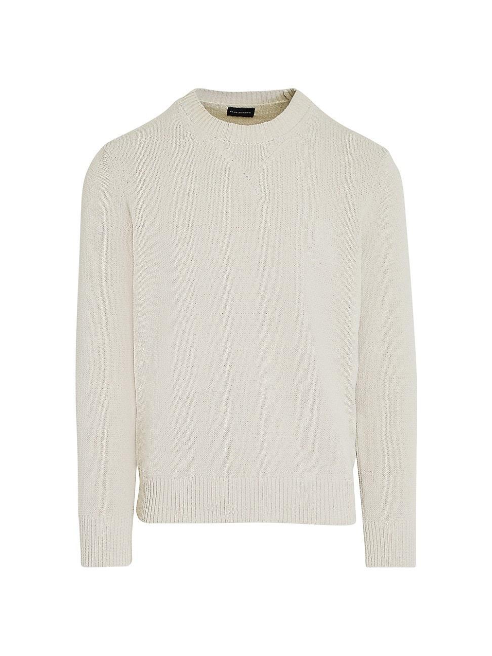 Mens Statement Cotton-Blend Crewneck Sweater Product Image