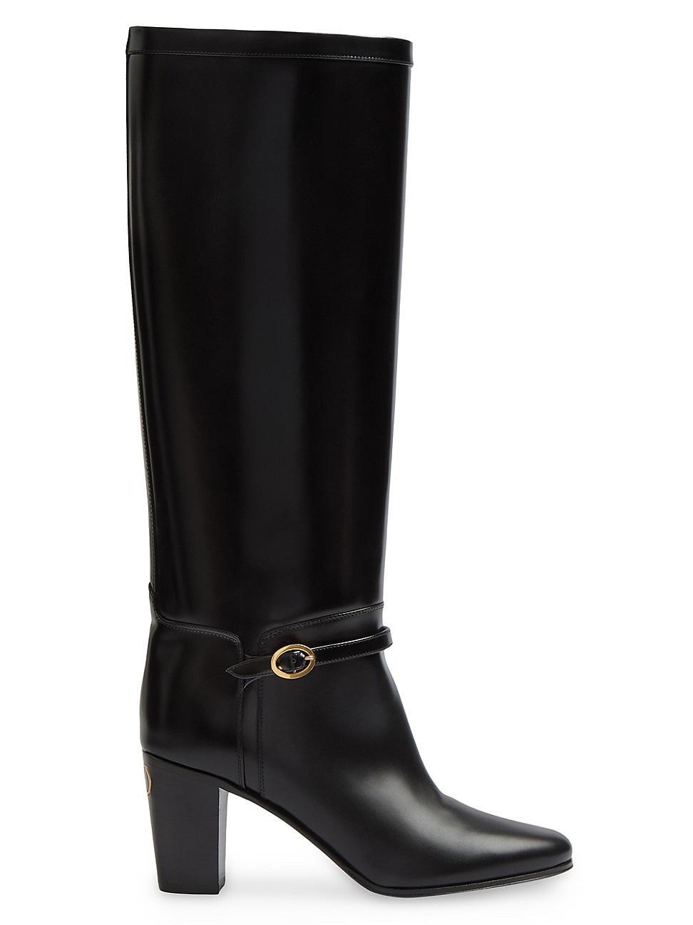 Womens Pattie 75MM Calfskin Boots Product Image