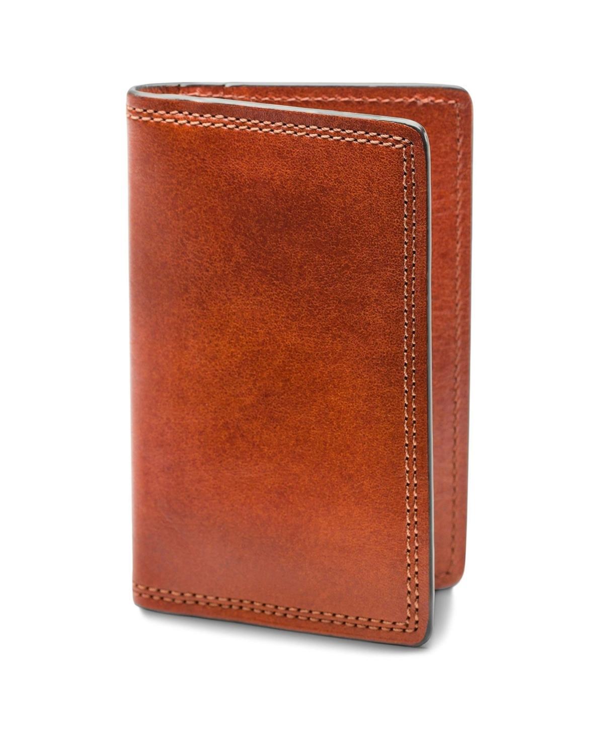 Bosca Mens Dolce Collection - Calling Card Case - Amber Product Image