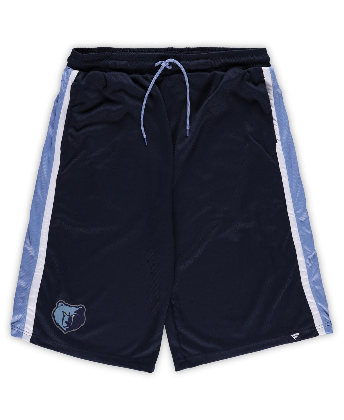 Mens Fanatics Branded Navy Memphis Grizzlies Big & Tall Referee Iconic Mesh Shorts Grz Blue Product Image