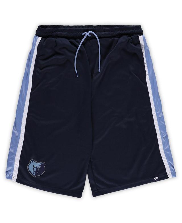 Mens Fanatics Navy Memphis Grizzlies Big and Tall Referee Iconic Mesh Shorts Product Image