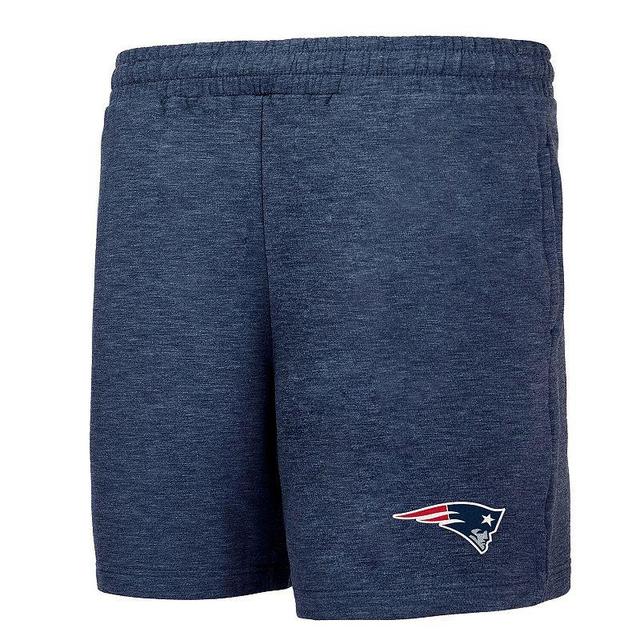 Mens Concepts Sport New England Patriots Powerplay Tri-Blend Fleece Shorts Blue Product Image