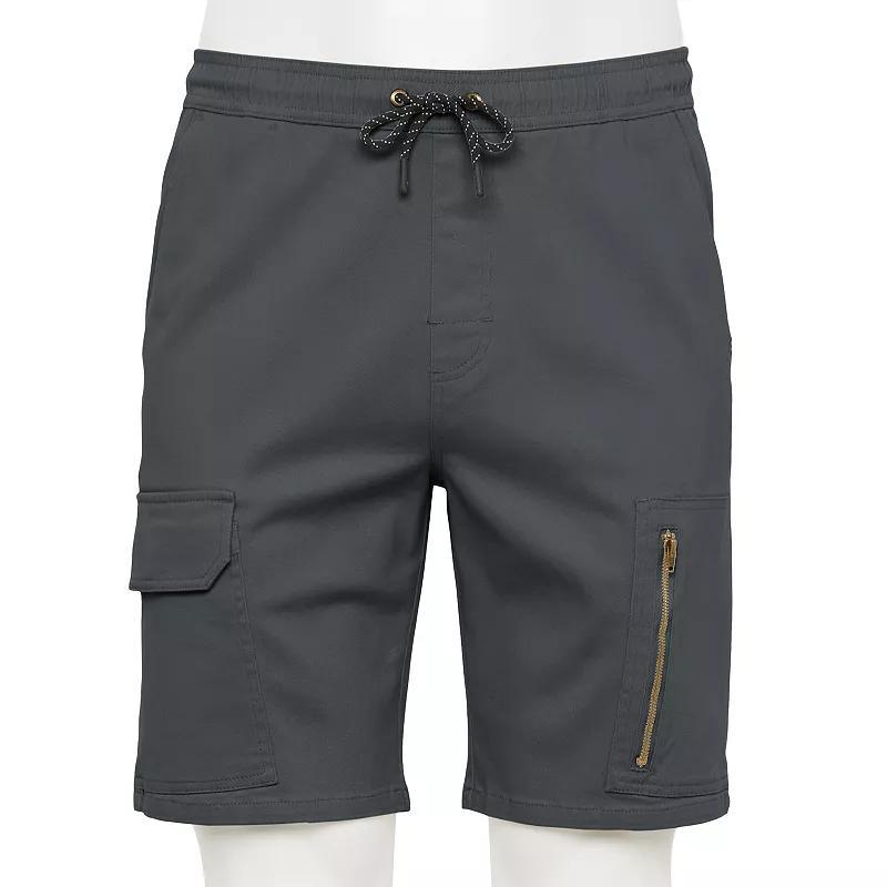 Mens Tony Hawk Stretch Twill Vertical Zip Cargo Shorts Product Image