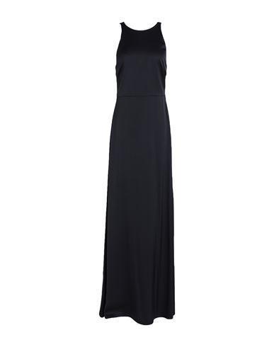 BURBERRY Silk Satin Janie Maxidress With Draped Neckline In Black Product Image