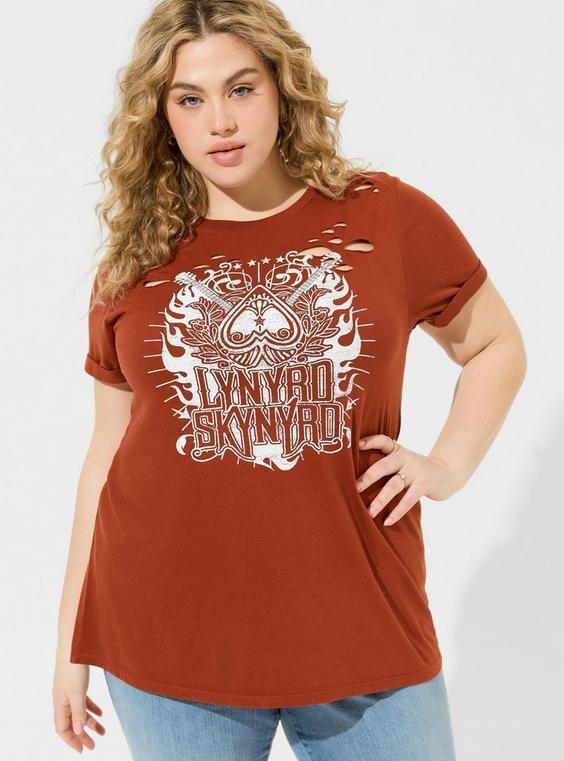 Lynyrd Skynyrd Relaxed Fit Cotton Distressed Tee Product Image