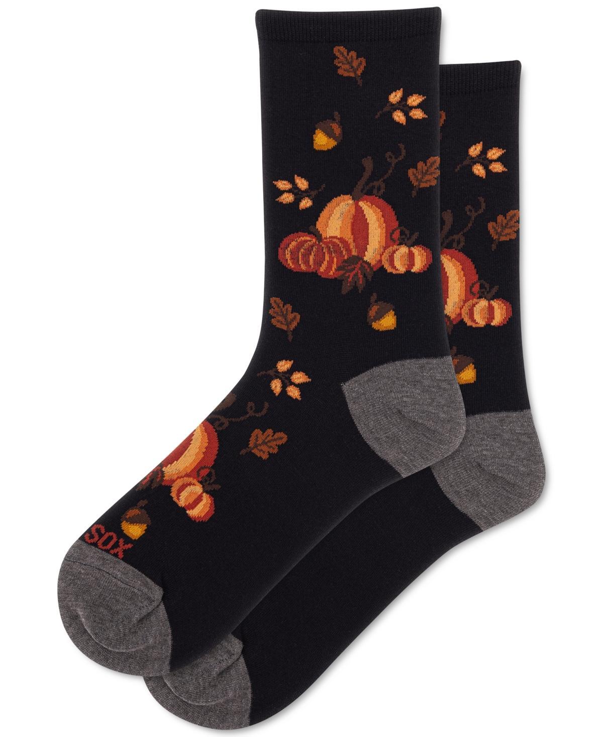 Hot Sox Womens Pumpkin Crew Socks Product Image