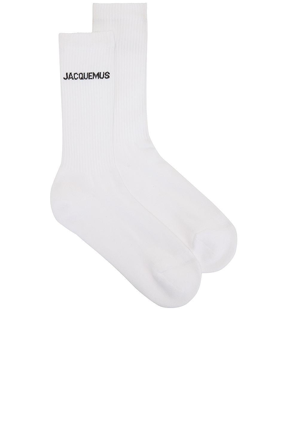 JACQUEMUS Les Chaussettes Jacquemus in White - White. Size 43 (also in ). Product Image