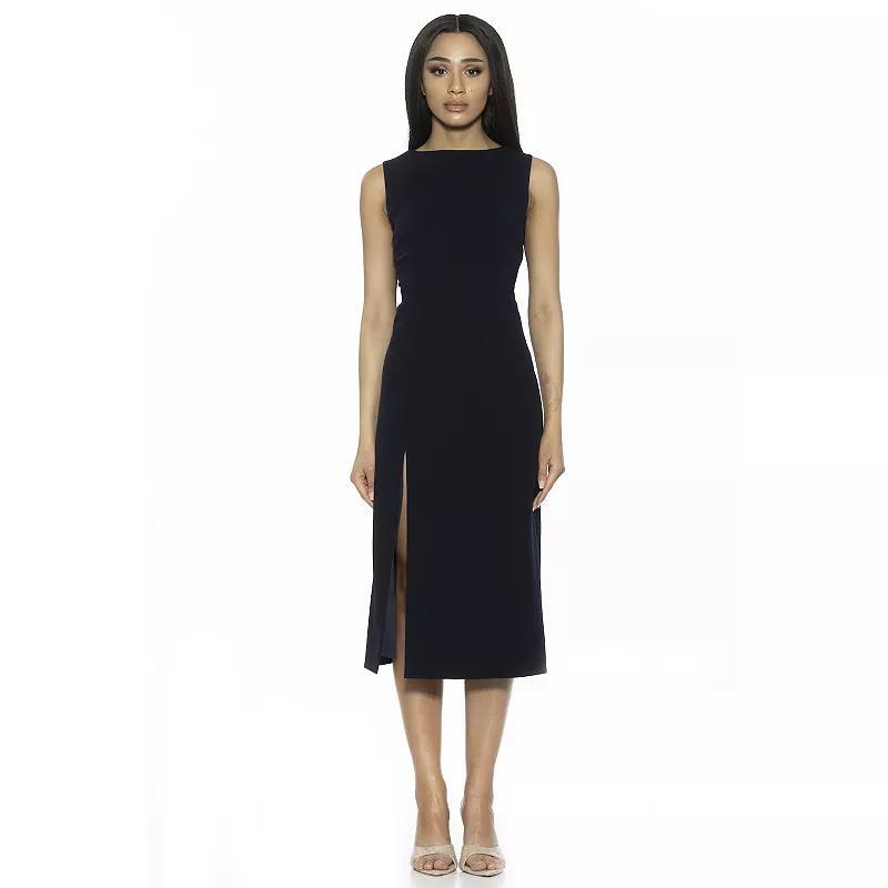 Womens ALEXIA ADMOR Jemma Midi Sheath Dress Blue Product Image