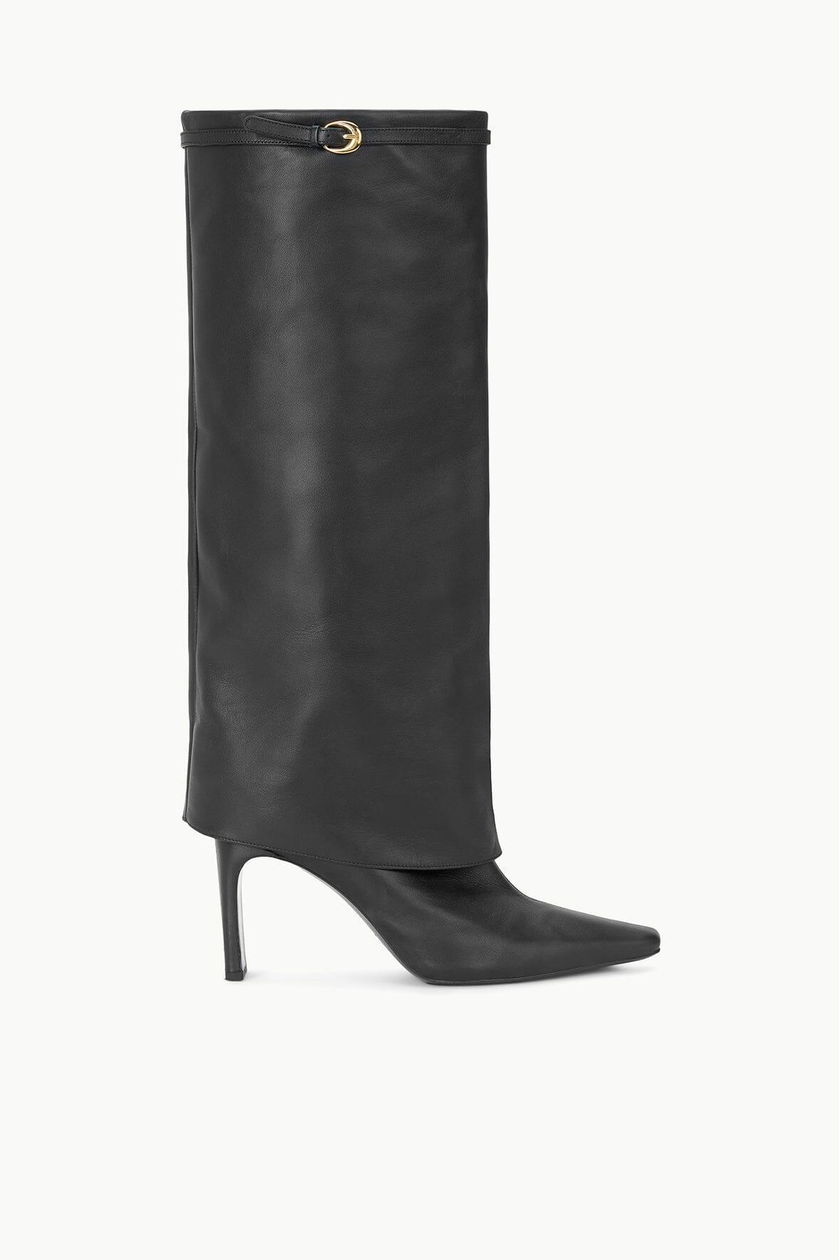 WALLY FOLDOVER HIGH HEEL BOOT | BLACK Product Image