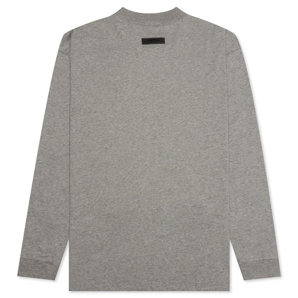 Essentials L/S Tee - Dark Oatmeal Male Product Image