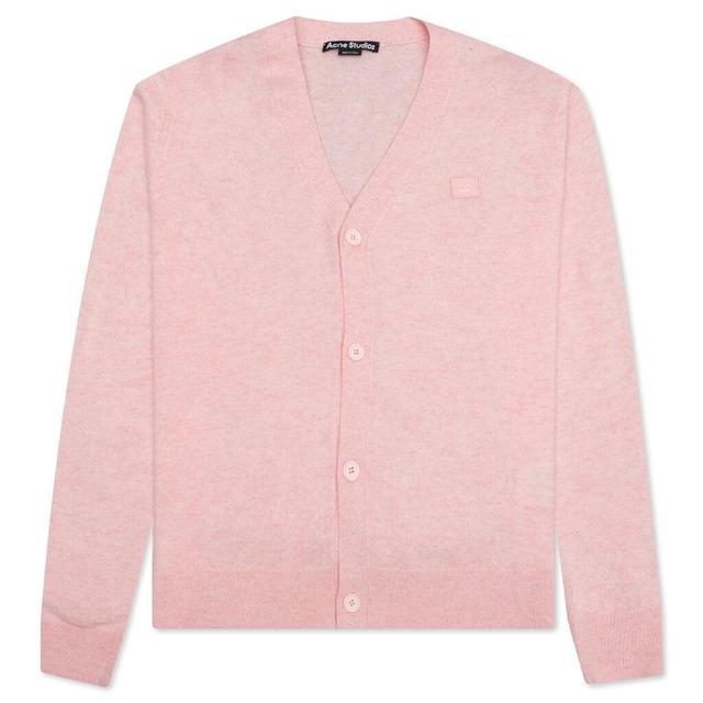 Wool Knit Cardigan - Faded Pink/Melange Male Product Image