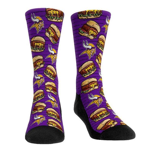 Mens Rock Em Socks Minnesota Vikings Localized Food Crew Socks Product Image