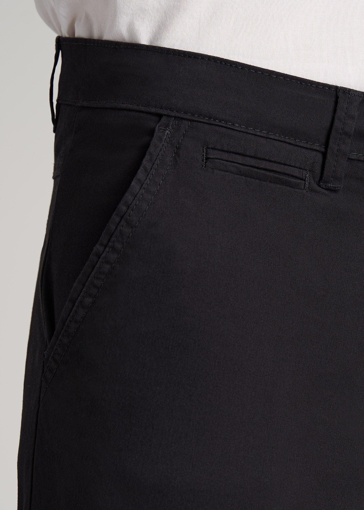 Carman TAPERED Chinos in Black - Pants for Tall Men Male Product Image