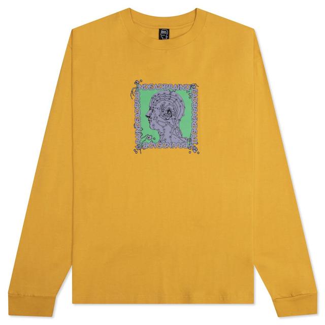 Brain Scanner L/S Tee - Mustard Male Product Image