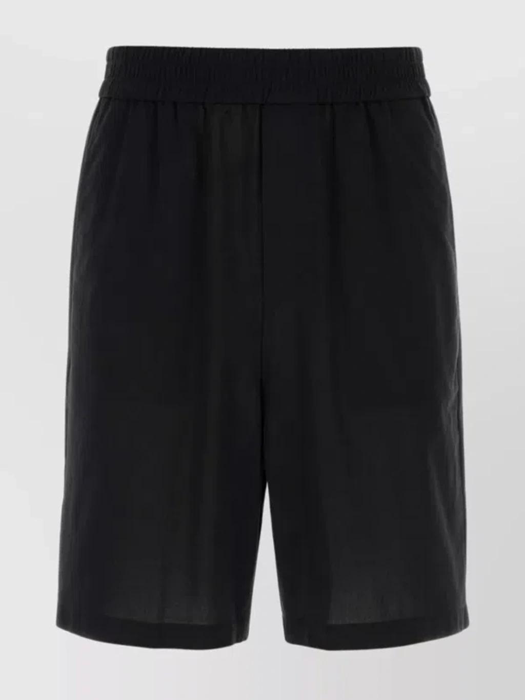 AMI ALEXANDRE MATTIUSSI Ami Shorts In Black Product Image