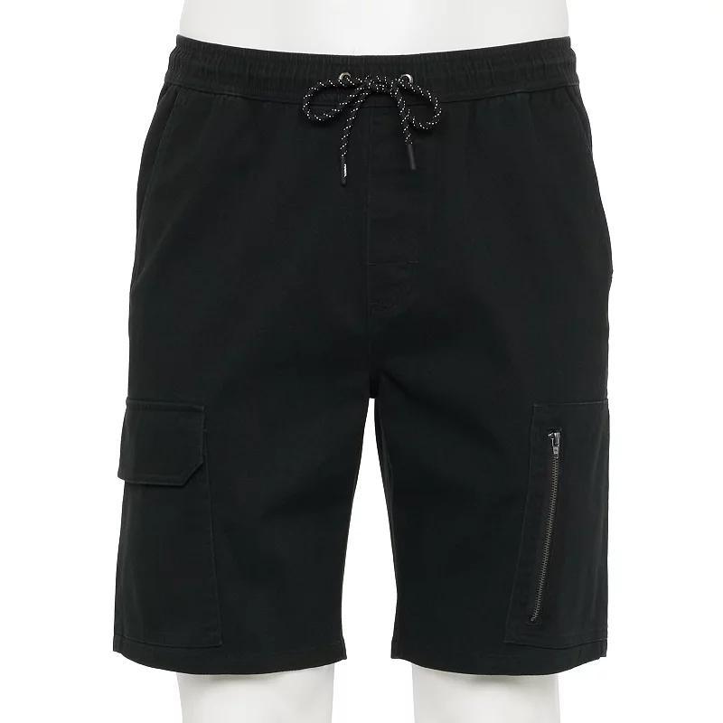 Mens Tony Hawk Stretch Twill Vertical Zip Cargo Shorts Product Image