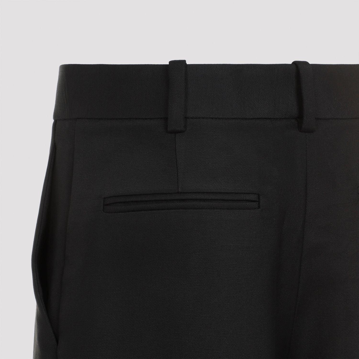 KHAITE Straight-leg Cargo Trousers In Black Product Image