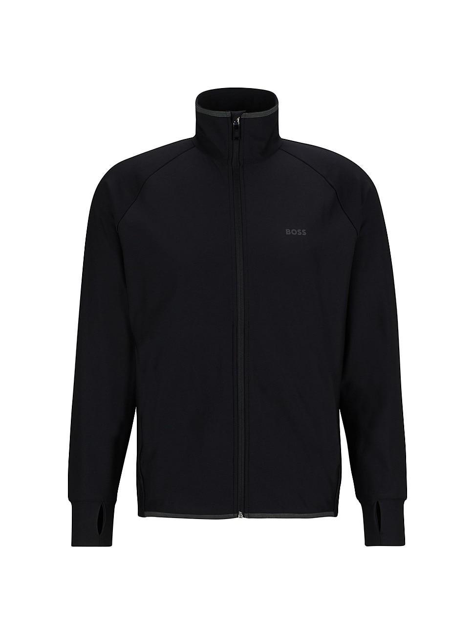 Boss by Hugo Boss Mens Decorative Reflective Logo Zip-Up Sweatshirt Product Image